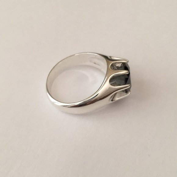 3.32cts Genuine Black Diamond Ring - Picture 1 of 12